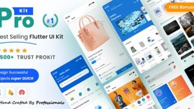 ProKit Flutter v5.12.0 Nulled – Best Selling Flutter UI Kit App Source Code