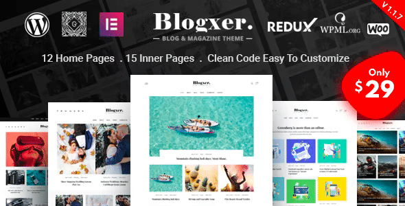 Blogxer v1.1.9 Nulled – Blog & Magazine WordPress Theme
