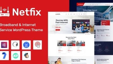 Netfix v1.1.1 Nulled – Broadband & Internet Services WordPress Theme