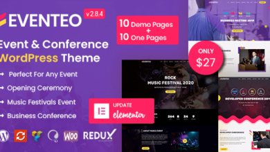 Eventeo v2.8.4 Nulled – Event & Conference WordPress Theme