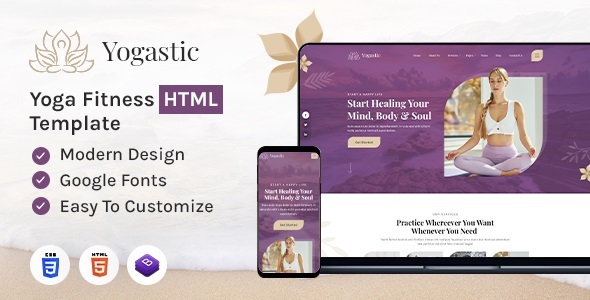 Yogastic Nulled – Yoga & Fitness HTML Template