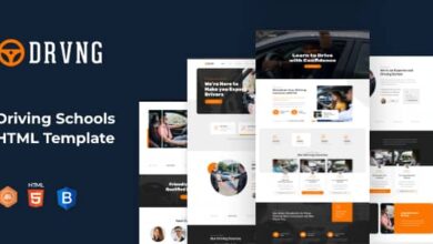 DRVNG Nulled – Driving School HTML Template