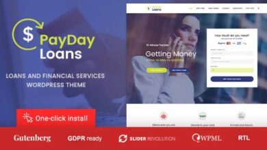 Payday Loans v1.1.5 Nulled – Banking, Loan Business and Finance WordPress Theme