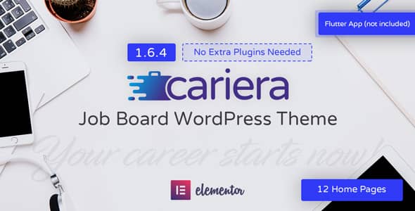 Cariera v1.6.4 Nulled – Job Board WordPress Theme