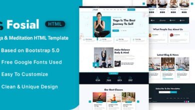 Fosial Nulled – Yoga & Meditation HTML Template