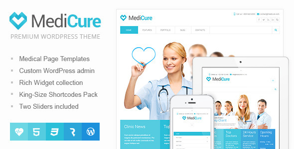 MediCure v1.4.5 Nulled – Health & Medical Wordpress Theme