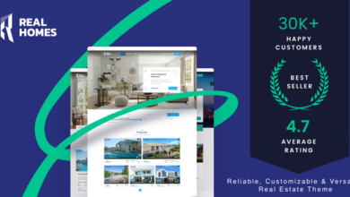 RealHomes v4.0.0 Nulled – Estate Sale and Rental WordPress Theme