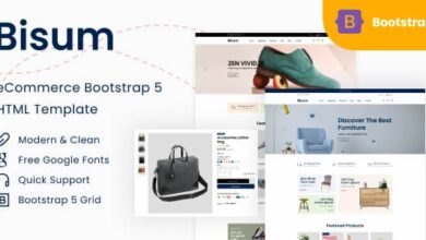 Bisum v1.0 Nulled – eCommerce Bootstrap 5 HTML Template