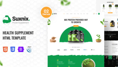 Suxnix Nulled – Health Supplement Landing Page
