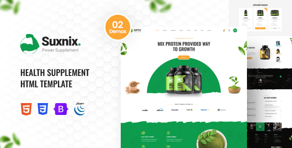 Suxnix Nulled – Health Supplement Landing Page