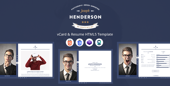 Henderson Nulled – vCard & Resume HTML5 Template