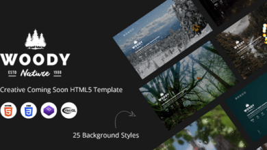 Woody Nulled – Creative Coming Soon HTML5 Template