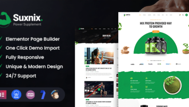 Suxnix v1.0 Nulled – Health Supplement WordPress Theme