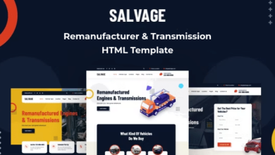 Salvage Nulled – Remanufacturer HTML Template