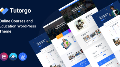 Tutorgo v1.0.0 – Education WordPress Theme