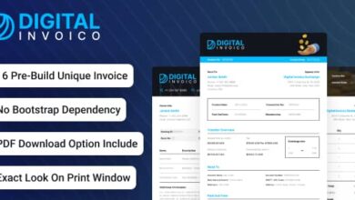 Digital Invoico Nulled – Invoice HTML Template for Ready to Print