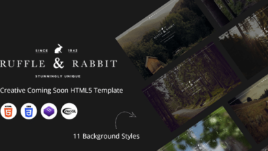 Rabbit Nulled – Creative Coming Soon HTML5 Template