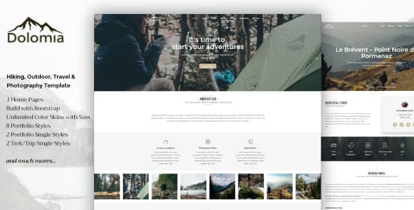 Dolomia Nulled – Hiking, Outdoor, Mountain Guide WordPress Theme