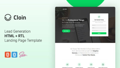 Cloin v1.1 Nulled – HTML Landing Page Template
