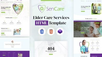 SenCare Nulled – Elderly Home & Senior Care HTML Template
