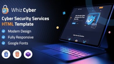 WhizCyber Nulled – Cyber Security HTML Template