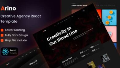 Arino v1.0 Nulled – Creative Agency React Template