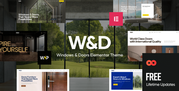 W&D v1.0 Nulled – Windows & Doors Company WordPress Theme
