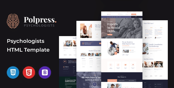 Polpress Nulled – Psychiatric therapy HTML Template