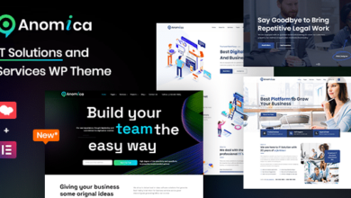 Anomica v4.3 Nulled – IT Solutions and Services WordPress Theme