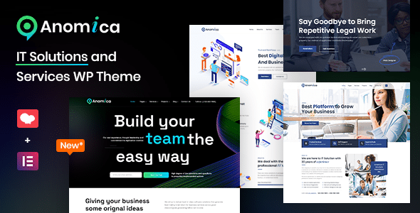 Anomica v4.3 Nulled – IT Solutions and Services WordPress Theme