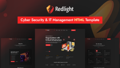 Redlight Nulled – Cyber Security & IT Management HTML Template