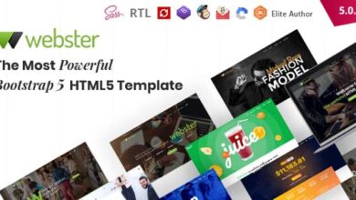 Webster v5.0.5 Nulled – Responsive Multi-purpose HTML5 Template