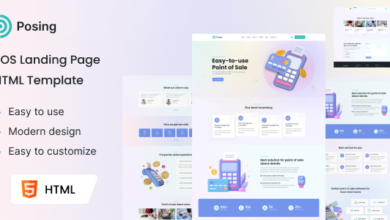 Posing Nulled – Point of Sale Landing Page HTML Template