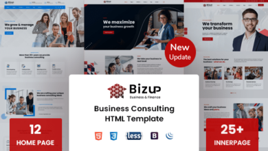 Bizup Nulled – Business Consulting HTML Template