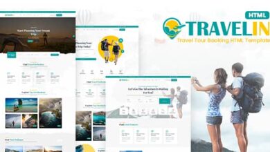 Travelin Nulled – Travel Tour Booking HTML Templates