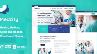 Medcity v1.0.2 Nulled – Health & Medical WordPress Theme