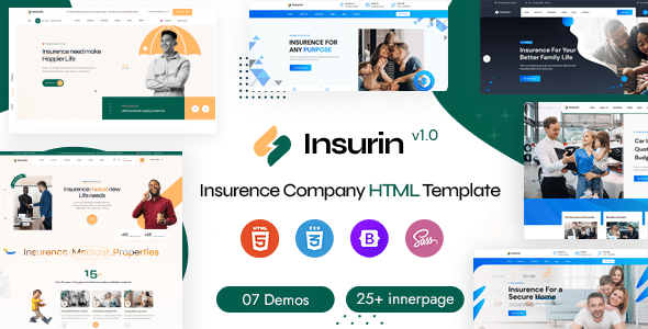 Insurin Nulled – Insurance Company HTML Template