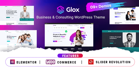 Glox v1.0.5 Nulled – Business & Consulting WordPress Theme