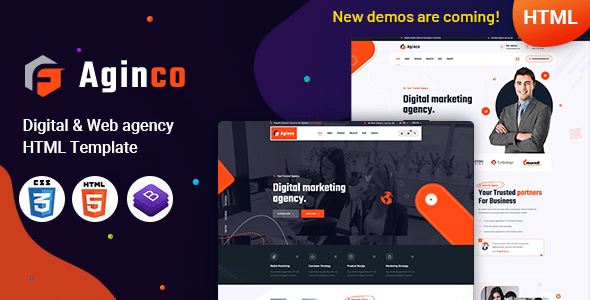 Aginco Nulled – Digital Agency HTML Template