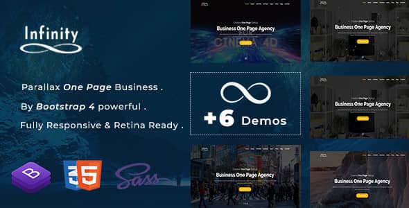 Infinity Nulled – One Page Parallax
