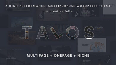 Talos v1.3.5 Nulled – Creative Multipurpose WordPress Theme