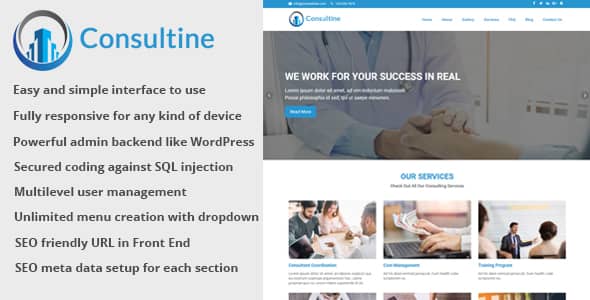 Consultine v1.8 Nulled – Consulting, Business and Finance Website CMS