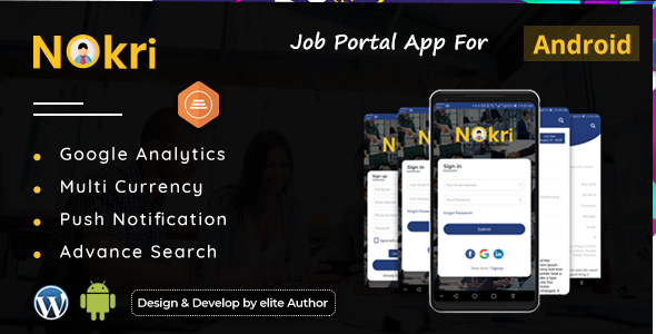 Nokri v2.2.7 Nulled – Job Board Native Android App