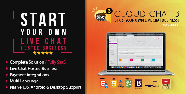 Cloud Chat 3 v3.1.1 Nulled – Fully SaaS Live Support Chat