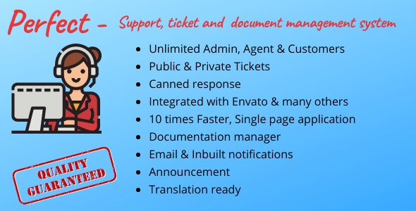Perfect Support ticketing & document management system v1.6 Free