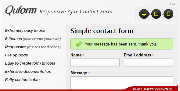 Quform v2.5.2 Nulled – Responsive Ajax Contact Form