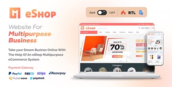 eShop Web v2.3.0 Nulled – Multi Vendor eCommerce Marketplace / CMS