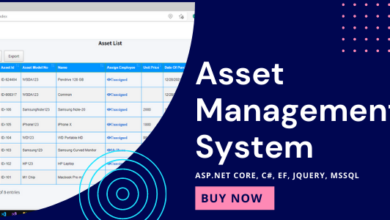 Asset Management System with Barcode | ASP.NET Core | EF Core | .NET Core 6.0 v2.0.0 Free