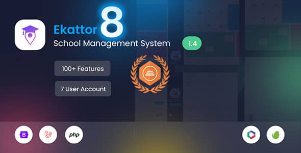 Ekattor 8 v1.4 Nulled – School Management System (SAAS)