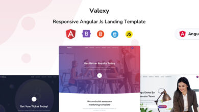 Valexy Nulled – Responsive Landing Page Template